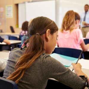 students at their desk