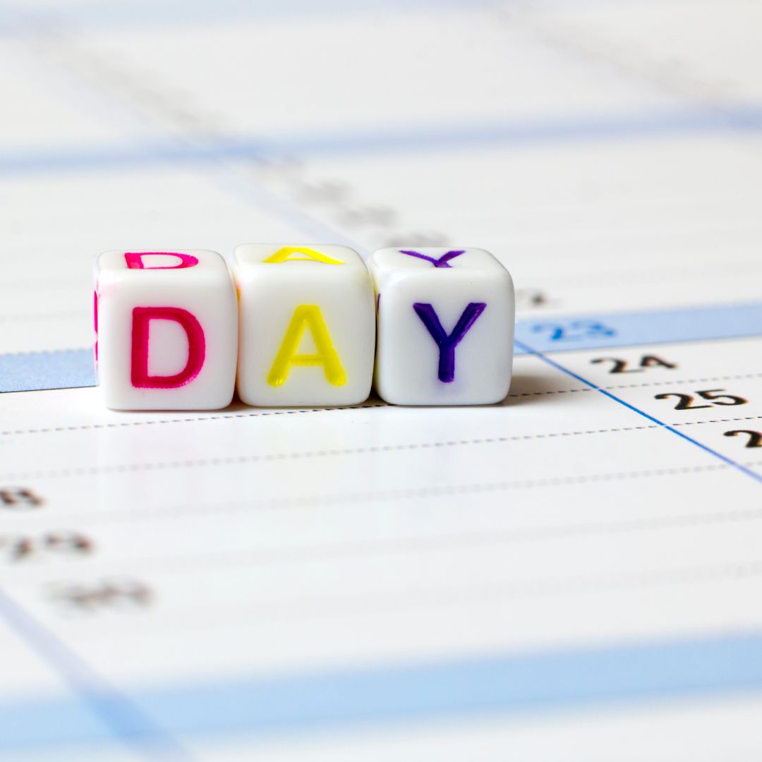 "DAY" sign on a calendar
